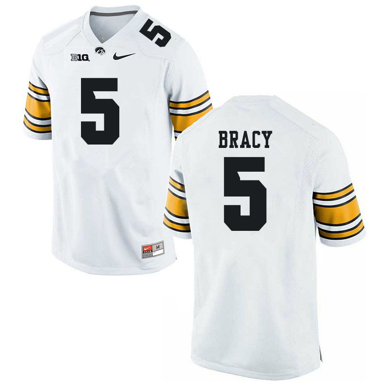 Men #5 Reggie Bracy Iowa Hawkeyes College Football Jerseys Sale-White - Click Image to Close